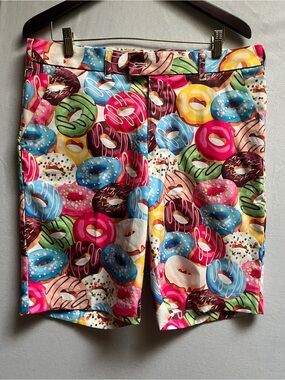 Loudmouth Golf "Doughnuts" Print Men's Shorts Size 35